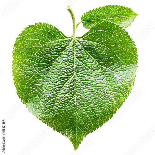 apple leaf isolated on white or transparent png