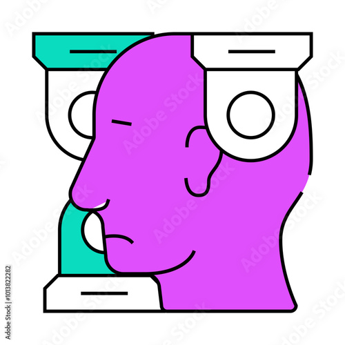 persecution mania problem line icon vector. persecution mania problem sign. isolated symbol illustration