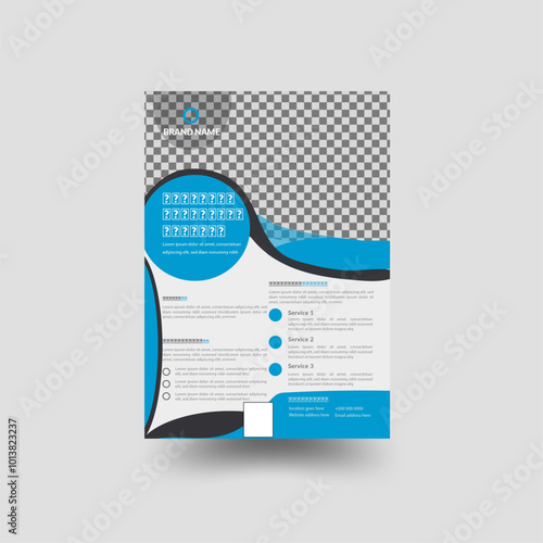 Corporate business flyer and layout