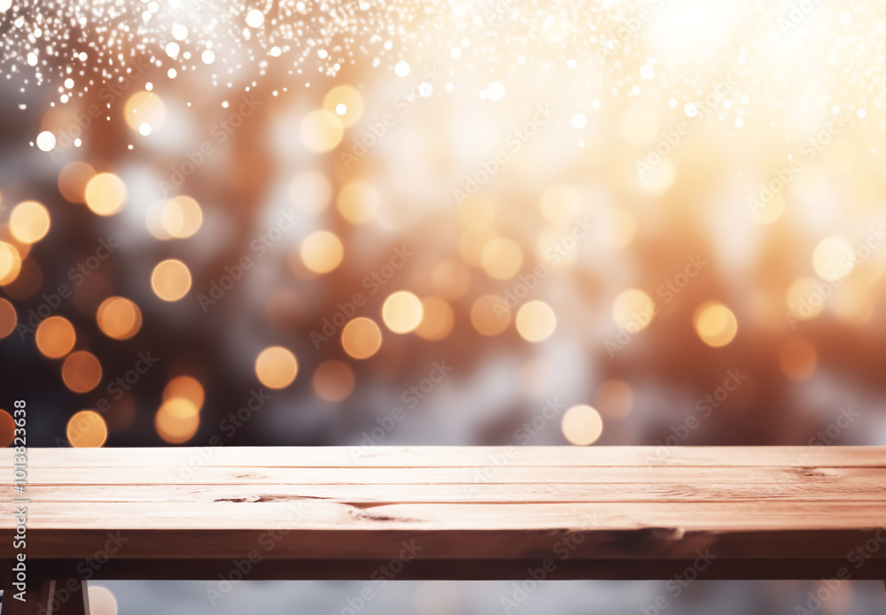 Sparkling golden particles for christmas backgound mockup Sparkling golden particles for christmas backgound mockup