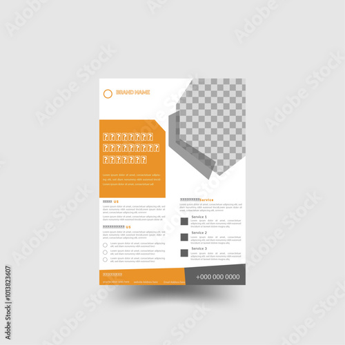 Corporate business flyer and layout