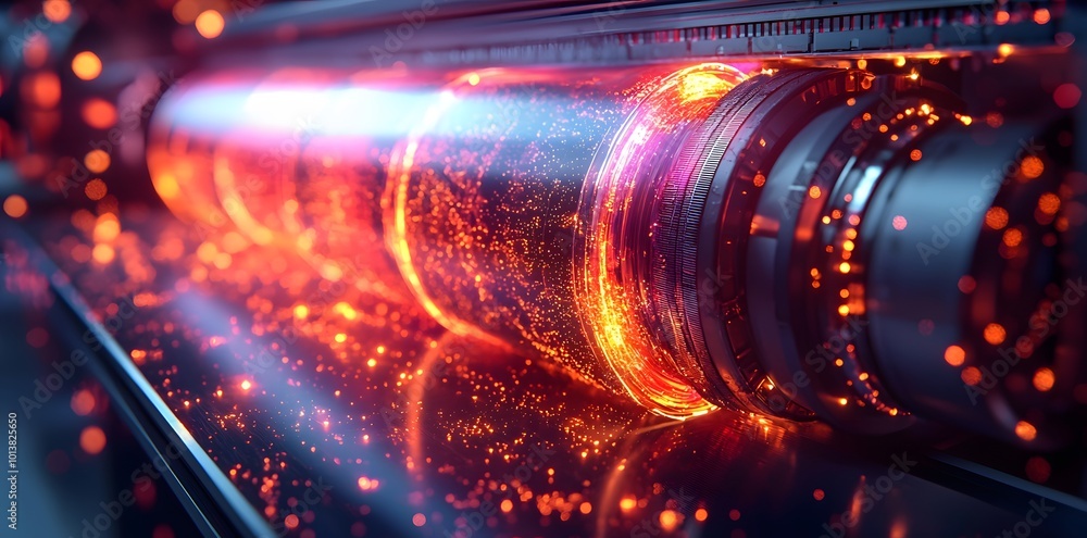 Abstract Machine with Glowing Lights. Abstract Machine with Glowing Lights.