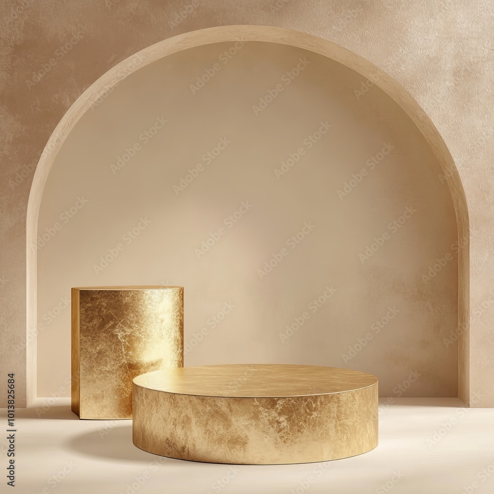 3d render of abstract background with round podium for product presentation. 3d render of abstract background with round podium for product presentation.