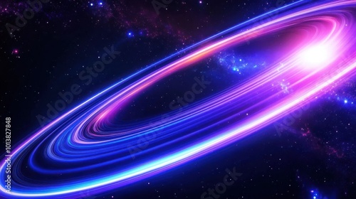 Vibrant Abstract Cosmic Scene