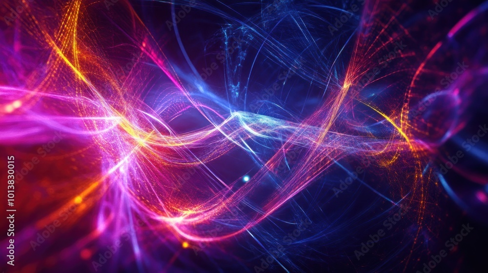 Abstract Light Trails with Vivid Colors Abstract Light Trails with Vivid Colors