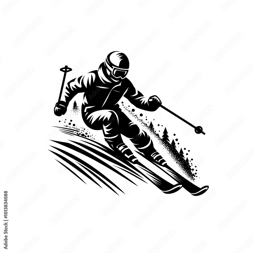 Obraz premium Skiing 