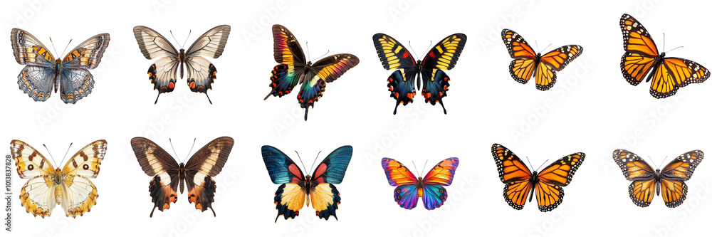 collection of butterflies collection of butterflies
