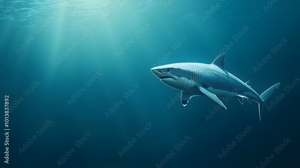Terrifying Shark in the Abyss - A Haunting Encounter with a Predator Patrolling the Depths of an Ocean Trench Terrifying Shark in the Abyss - A Haunting Encounter with a Predator Patrolling the Depths of an Ocean Trench