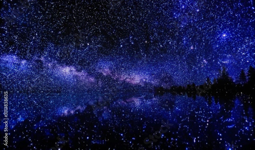 stars background a blue starry sky at dark night