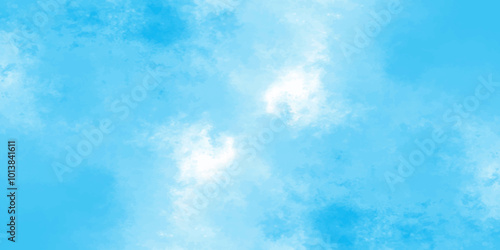 Abstract white and blue color frozen ice surface design background. oft sky blue watercolor sky and clouds, Light blue background with watercolor. gradient light white sky background with clouds.