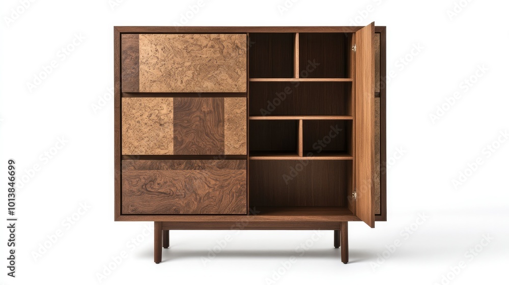 A contemporary container cabinet featuring a matte finish and ample compartments, positioned against a white background for a clean aesthetic. A contemporary container cabinet featuring a matte finish and ample compartments, positioned against a white background for a clean aesthetic.