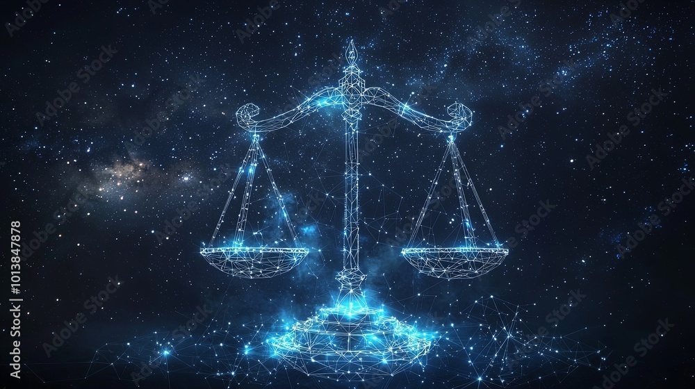 The digital scales of justice gleam majestically under a vast, star-lit sky, representing timeless fairness and harmony within a cosmic backdrop of innovation. The digital scales of justice gleam majestically under a vast, star-lit sky, representing timeless fairness and harmony within a cosmic backdrop of innovation.
