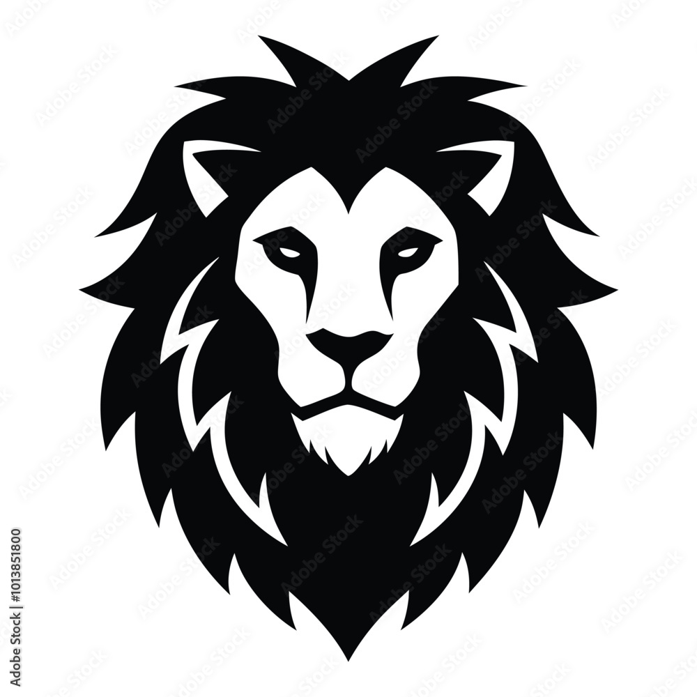 Fototapeta premium lion head illustration