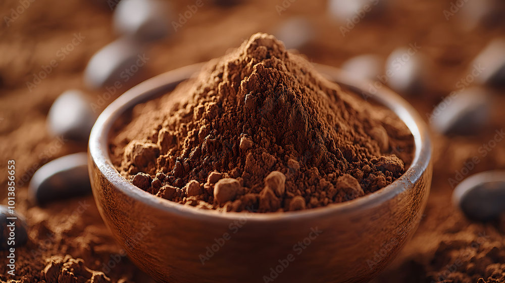 A close-up shot of vibrant red clay powder showcasing its fine texture and rich color, perfect for highlighting the natural and organic qualities of this material. The detailed image emphasizes the ea A close-up shot of vibrant red clay powder showcasing its fine texture and rich color, perfect for highlighting the natural and organic qualities of this material. The detailed image emphasizes the ea