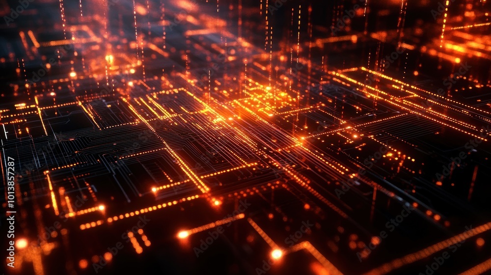 Obraz premium Abstract Digital Circuitry
