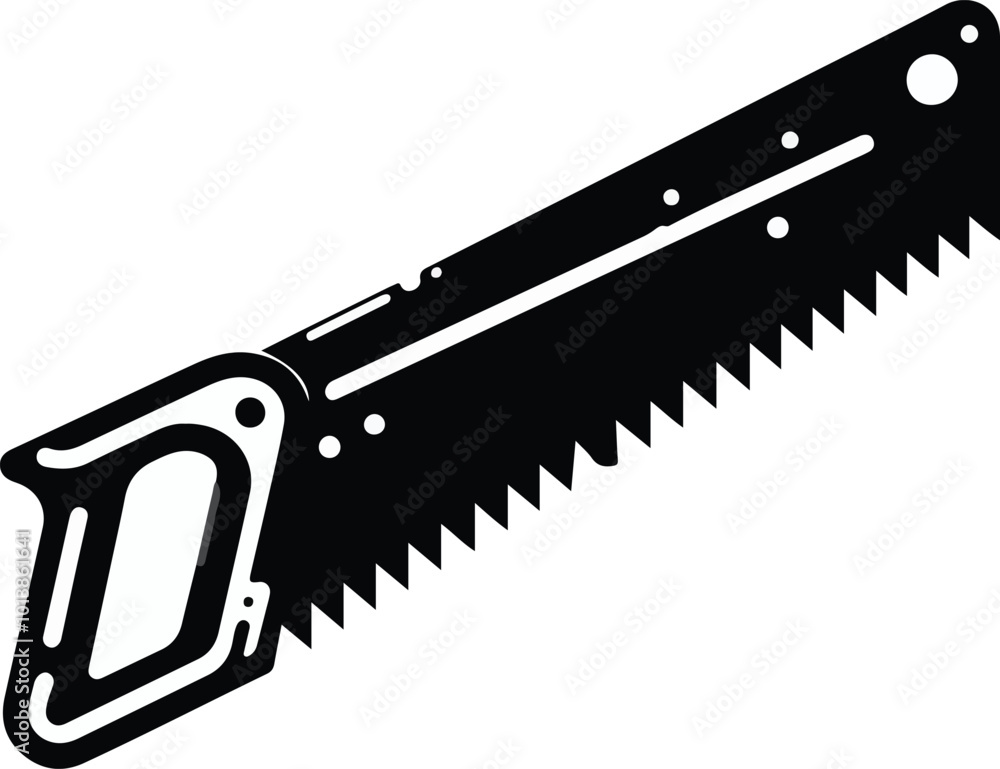 Hand Saw isolated on white background