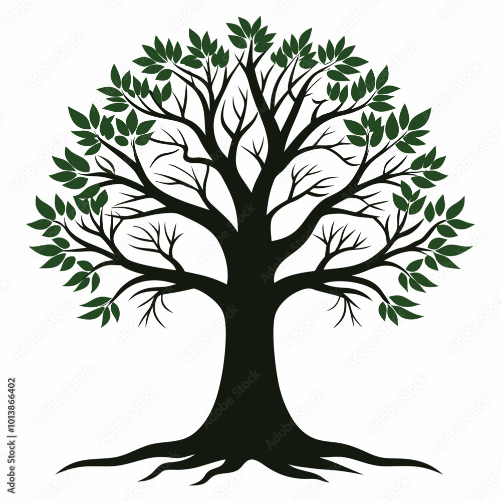 Obraz premium tree silhouette vector