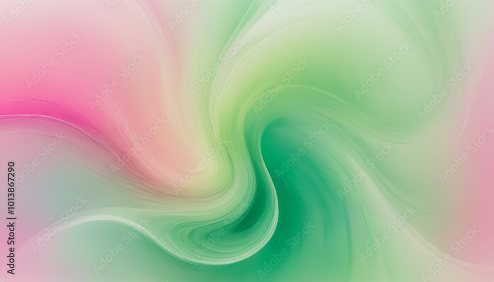 Fototapeta premium a swirling neon green and pink mist with a soft gradient effect