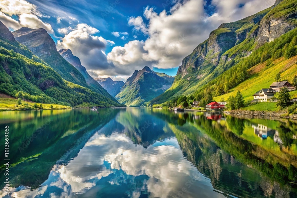 beautiful landscapes of norwegian fjords in summer beautiful landscapes of norwegian fjords in summer