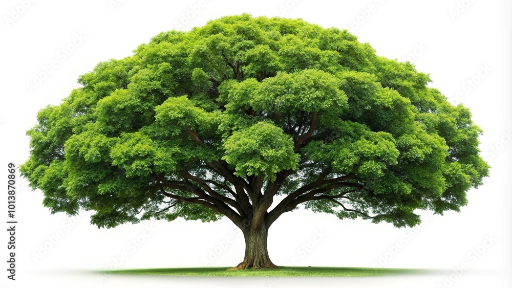 Big green tree isolated on white background Big green tree isolated on white background
