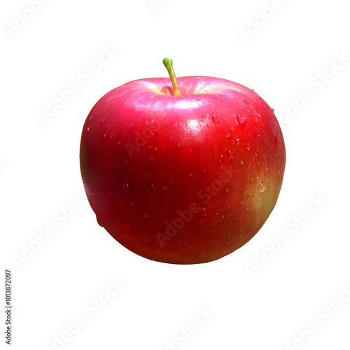 red apple isolated on white