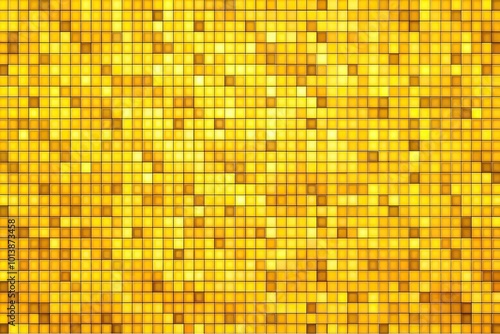 Bird's eye view background with pixelated yellow squares