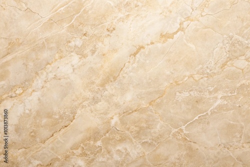 Bird's eye view of a beige marble surface with dual lighting