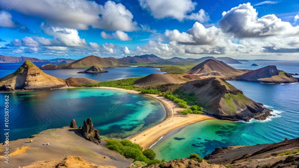 Obraz premium Stunning Landscape of Galapagos Islands, Ecuador - A Must-Visit Tourist Destination
