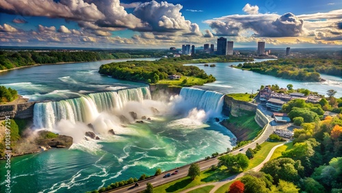 Stunning View of Niagara Falls: A Must-Visit Tourist Attraction in Ontario, Canada