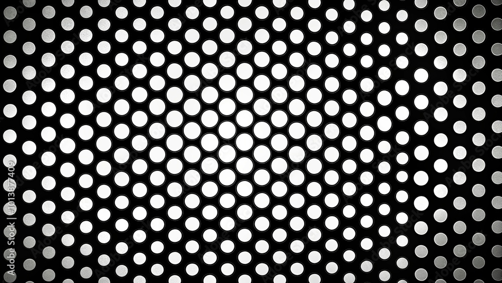 Black and white abstract polka dot background Black and white abstract polka dot background
