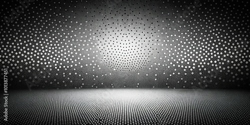 black and white backdop with pointillist texture close-up photo