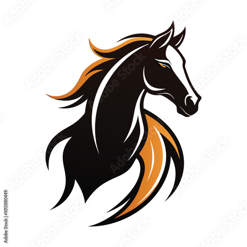 horse head logo icon photo