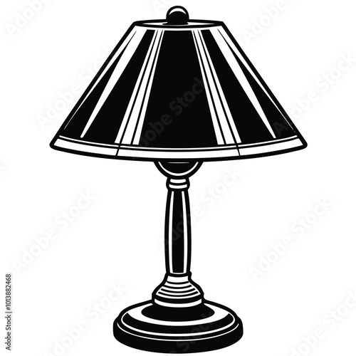 table lamp isolated on white