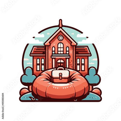 Vibrant Bean Bag Chair Color Vector Illustrations for Home Decor Design