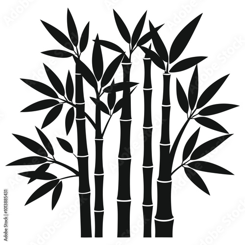 bamboo and leaves