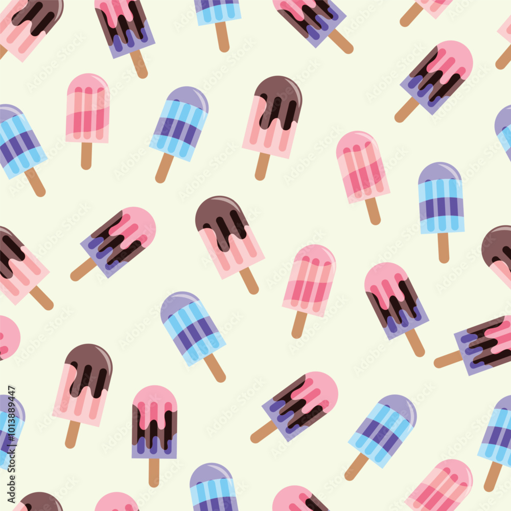 ice cream stick seamless pattern ice cream stick seamless pattern