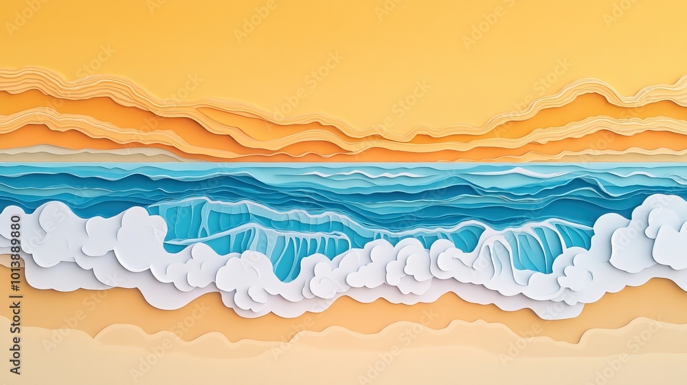 Scenic beach view with clear waters and gentle waves ideal for relaxation and enjoying nature s beauty Scenic beach view with clear waters and gentle waves ideal for relaxation and enjoying nature s beauty