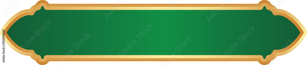 Ramadan Islamic frame with golden border. Indian ribbon shape for oriental sale banner. Tag element with traditional Muslim ornament for vintage headline and text box Ramadan Islamic frame with golden border. Indian ribbon shape for oriental sale banner. Tag element with traditional Muslim ornament for vintage headline and text box