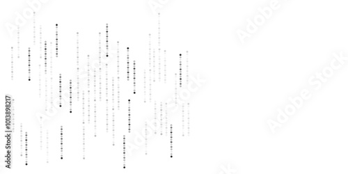 Vector digital technology background. Vector Digital data dots gray pattern pixel background design.