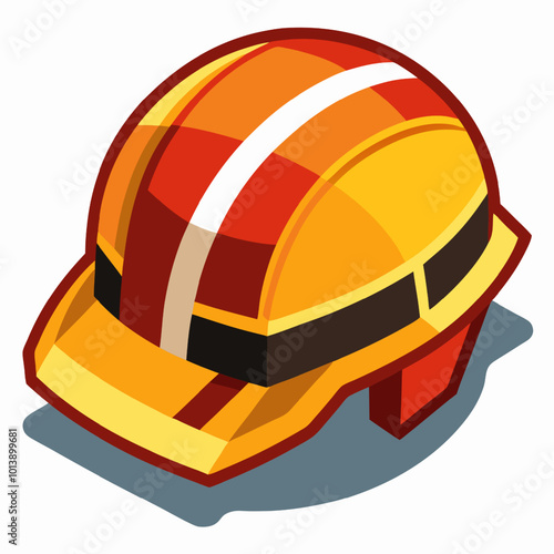 Safety helmet illustration design