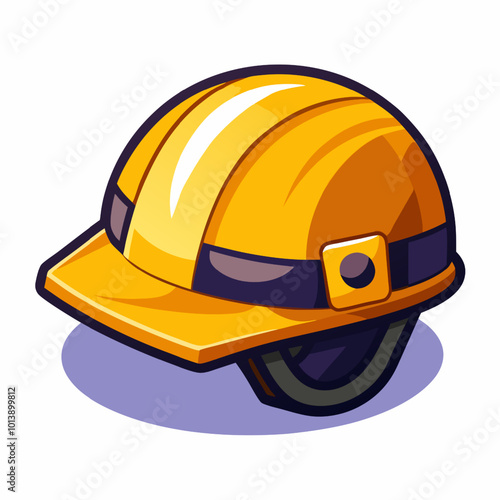 Safety helmet illustration design