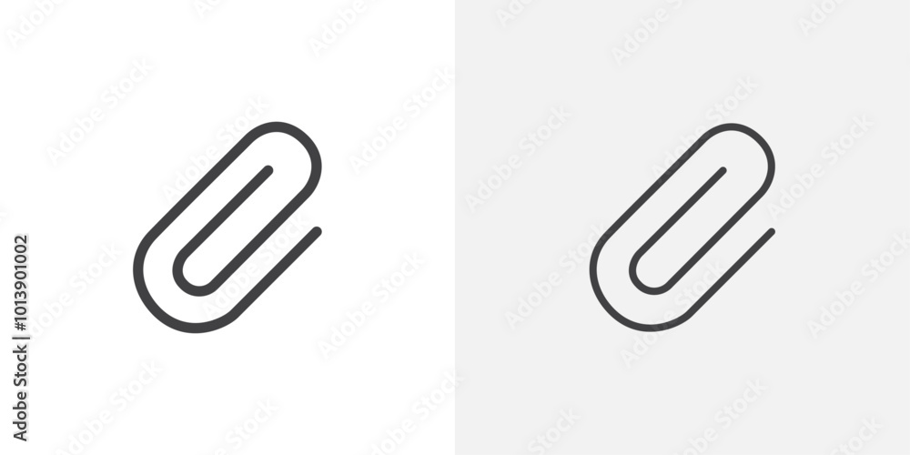 Attach icon flat and simple set design Attach icon flat and simple set design