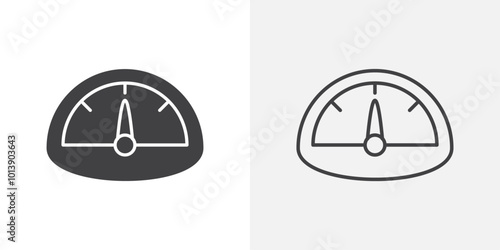 Dashboard icon flat and simple set design