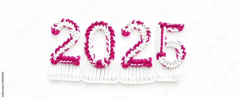 Number 2025 for new year white background Number 2025 for new year white background