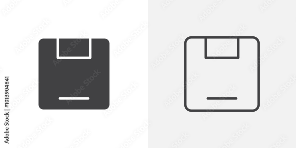 Harddisk icon flat and simple set design Harddisk icon flat and simple set design