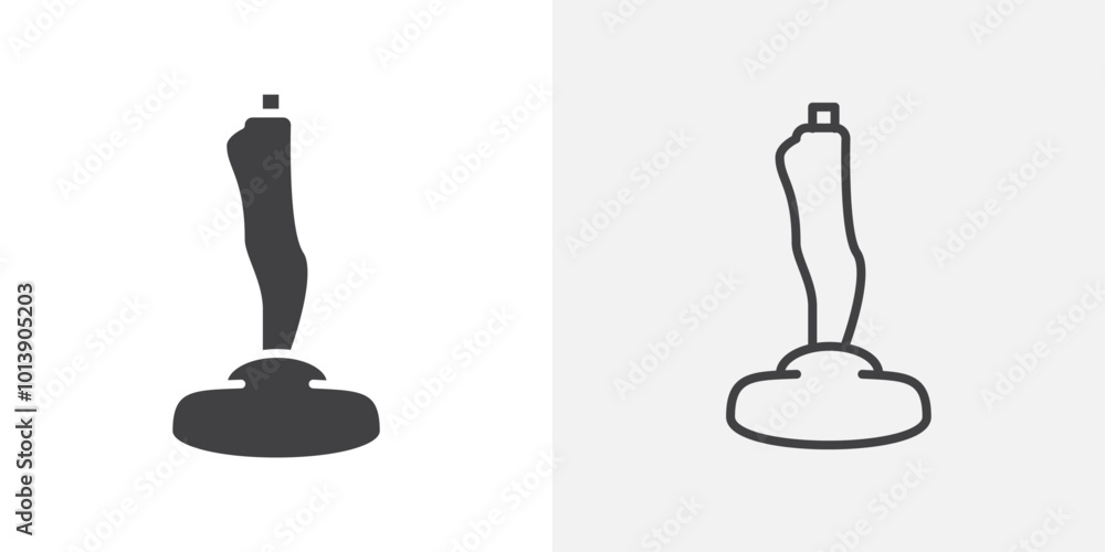 Obraz premium Joystick icon flat and simple set design