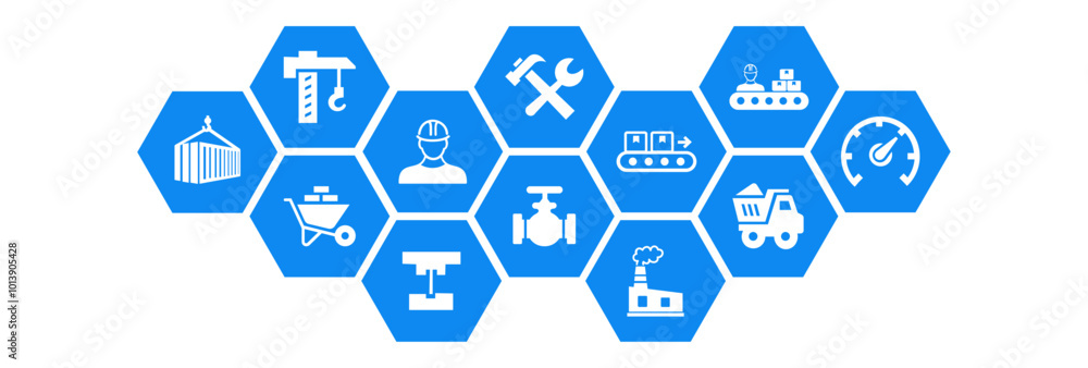 industry icon concept engineering, manufacturing and construction industry vector illustration industry icon concept engineering, manufacturing and construction industry vector illustration