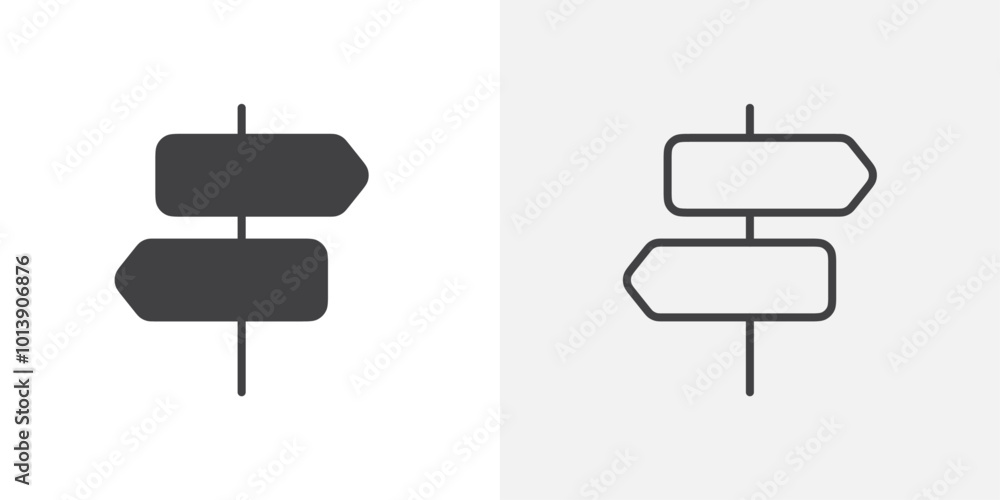 Pointers icon flat and simple set design Pointers icon flat and simple set design
