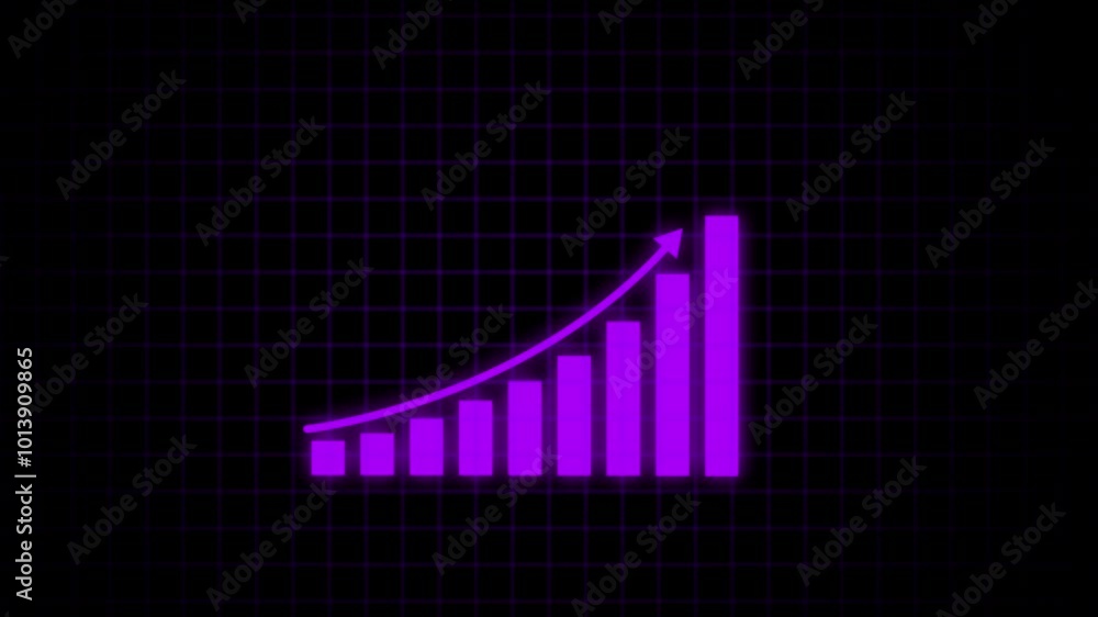 Business growth concept in graph chart showing marketing sales profit increasing to future target . growing business concept. Clean Hi-tech style technology chart with a Business growth concept in graph chart showing marketing sales profit increasing to future target . growing business concept. Clean Hi-tech style technology chart with a