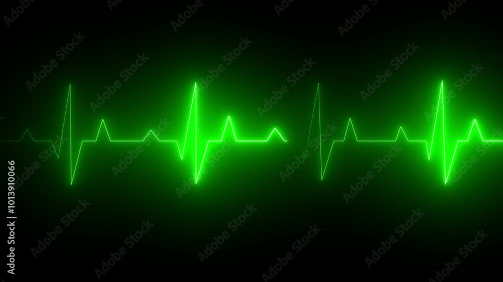 Glowing Heartbeat line icon animation. Electrocardiogram shows heart beat lines. Cardiogram, neon heart pulse animation. Glowing Heartbeat line icon animation. Electrocardiogram shows heart beat lines. Cardiogram, neon heart pulse animation.